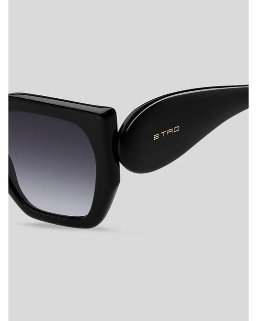 Etro Black Paisley Sunglasses