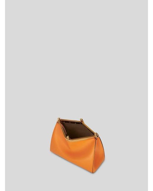 Etro Orange Small Vela Bag