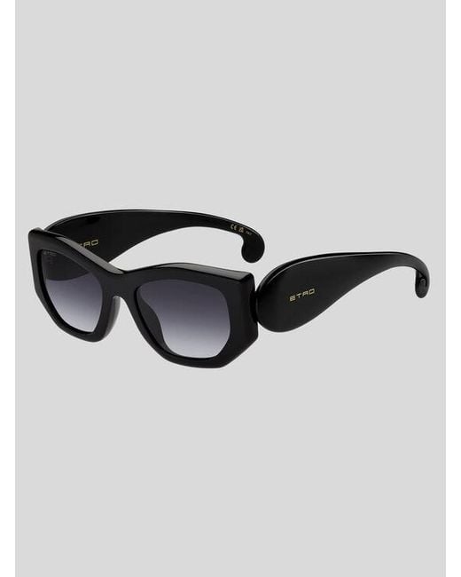 Etro Black Paisley Sunglasses