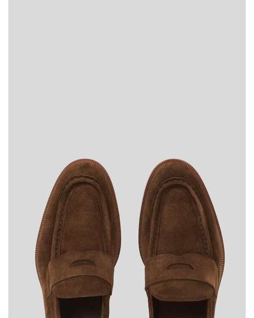 Etro Brown Suede Loafers for men