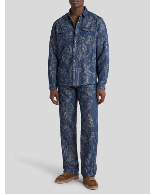 Etro Blue Shirt for men