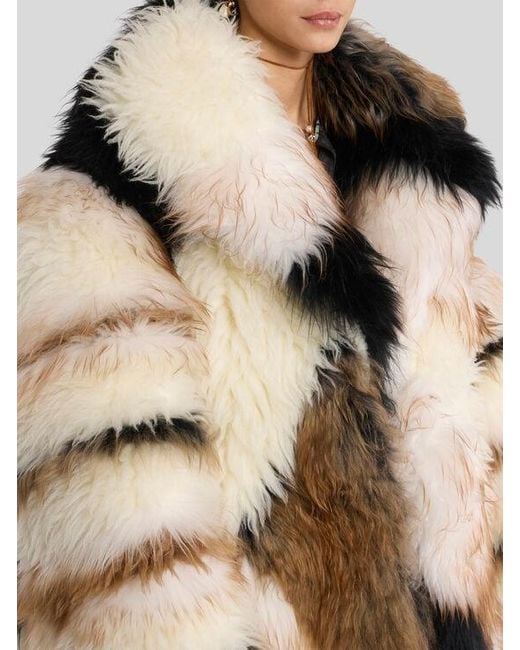 Etro Natural Mixed Fur Coat