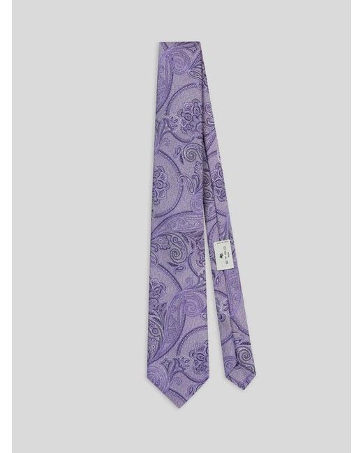 Ties di Etro in Purple da Uomo