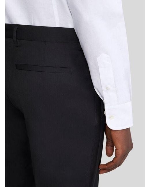 Etro Black Evening Trousers With Side Band Detail for men
