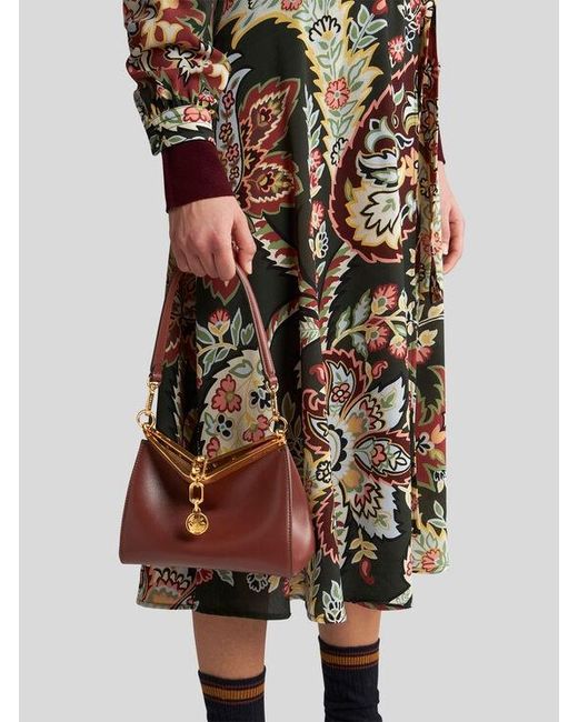 Etro Brown Small Vela Bag
