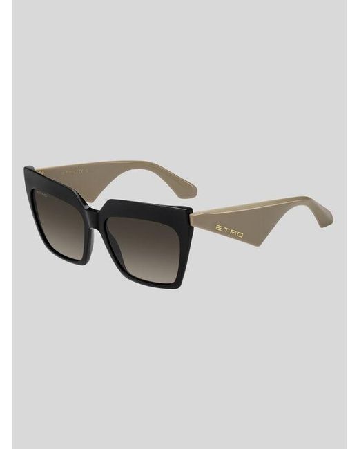 Etro Brown Tailoring Sunglasses