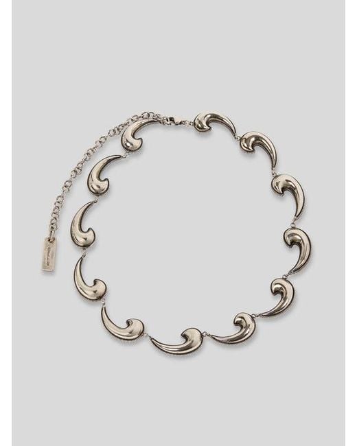Etro Metallic Mini Paisley Necklace