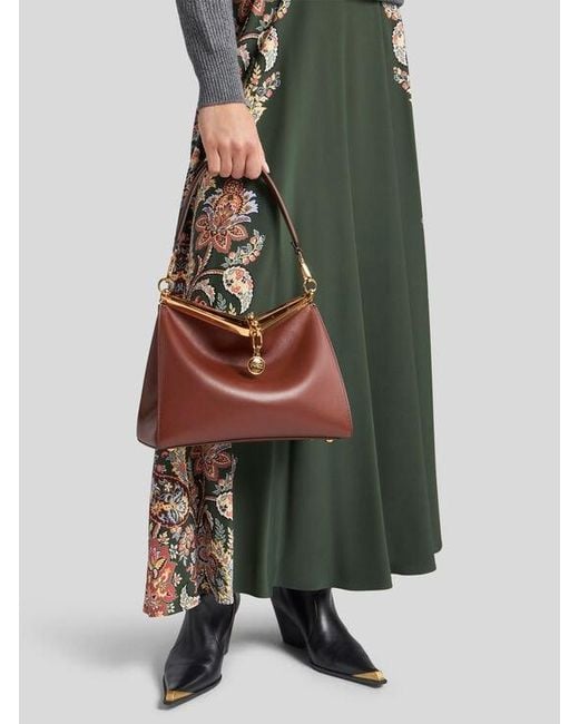 Etro Red Medium Vela Bag