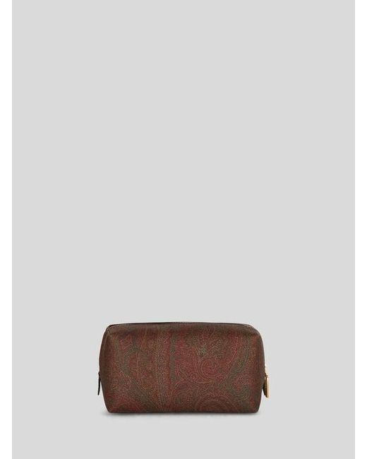 Etro Brown Medium Arnica Love Trotter Nécessaire for men