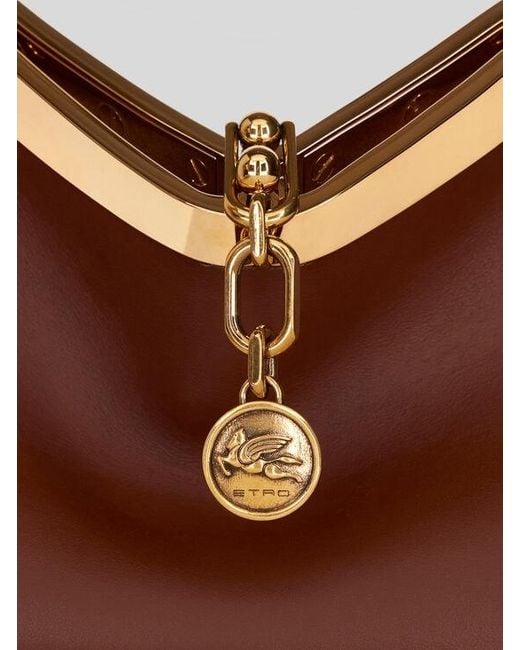 Etro Brown Small Vela Bag