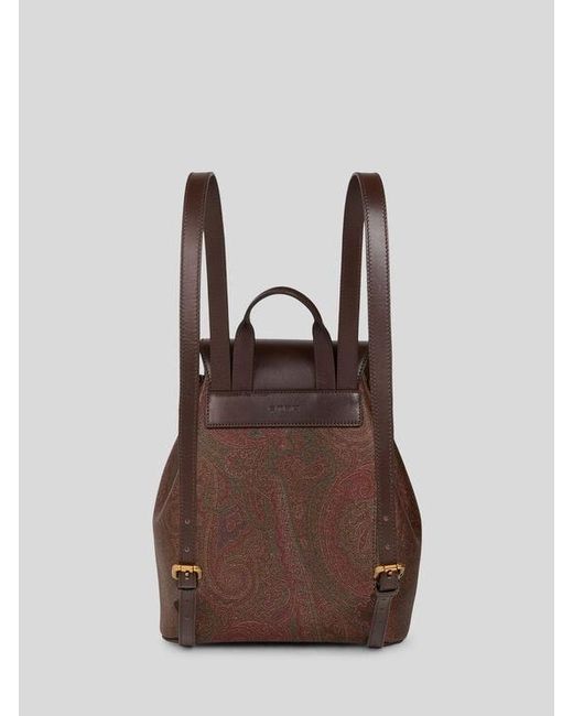 Etro Brown Essential Medium Arnica Backpack