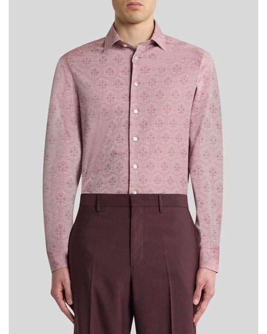 Camicia di Etro in Pink da Uomo
