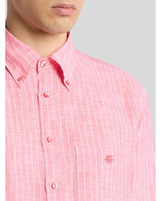 Camicia Button-Down di Etro in Pink da Uomo