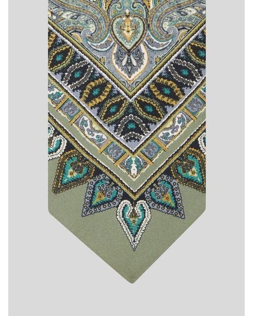 Cravatta di Etro in Green da Uomo