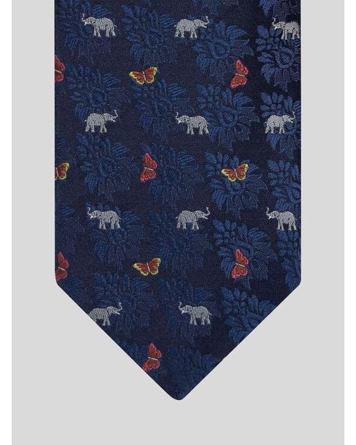 Etro Blue Patterned Tie for men