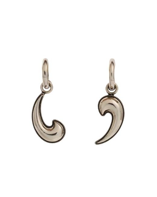 Etro Metallic Paisley Earrings