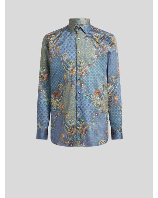 Etro Blue Shirt for men