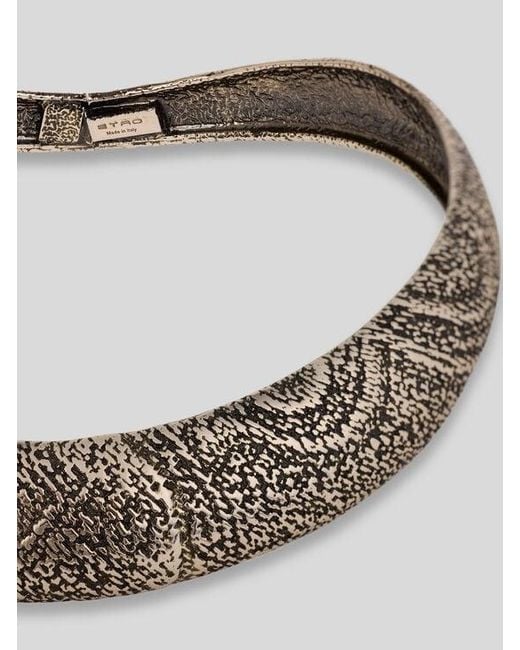 Etro White Choker Necklace With Arnica Motif