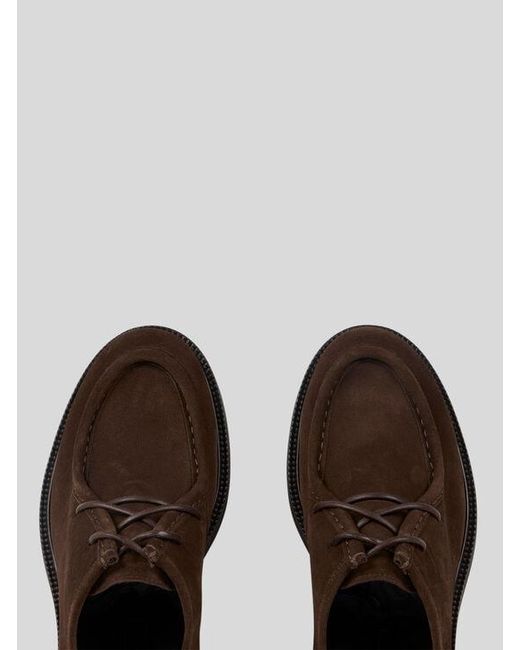 Etro Brown Suede Lace-Up Shoes for men