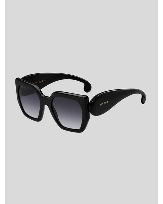 Etro Black Paisley Sunglasses