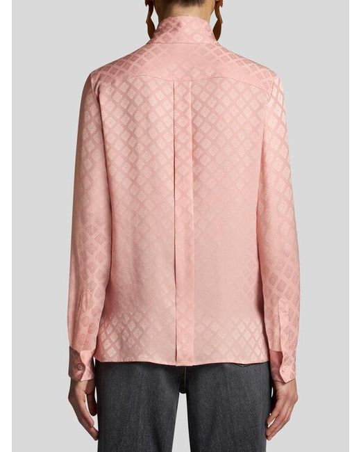 Camicia A Foulard Jacquard, Donna, Taglia di Etro in Pink