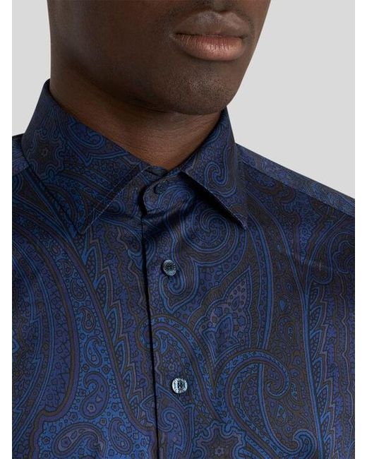 Camicia di Etro in Blue da Uomo