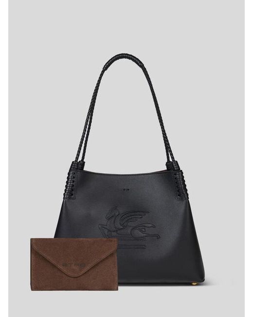 Etro Black Medium Libra Tote Bag