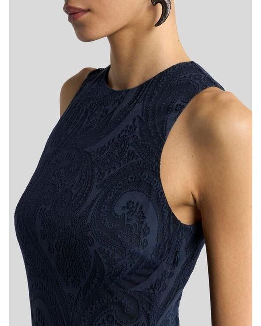 Etro Blue Long Dress