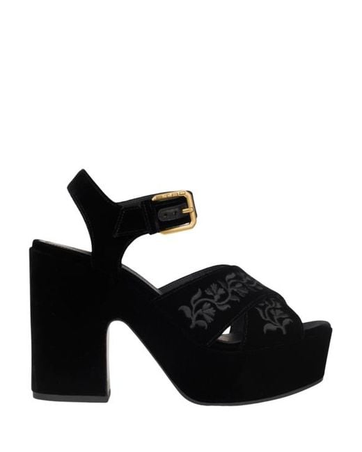 Sandali Platform di Etro in Black