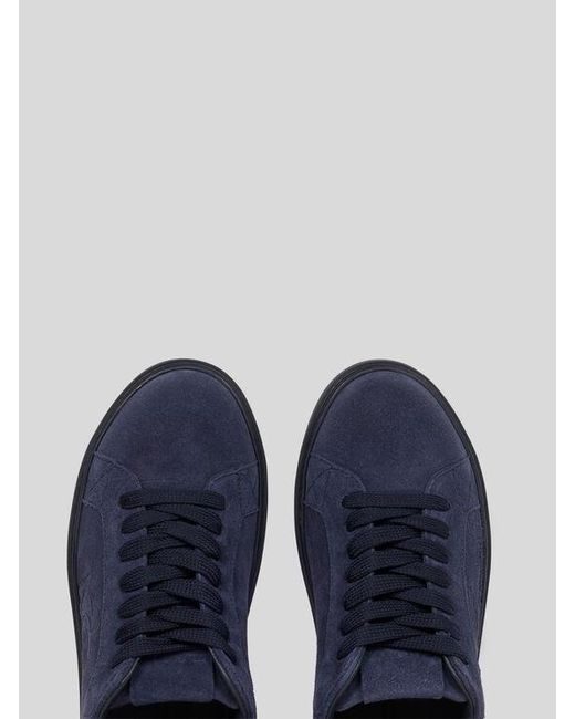 Etro Blue Suede Sneakers for men
