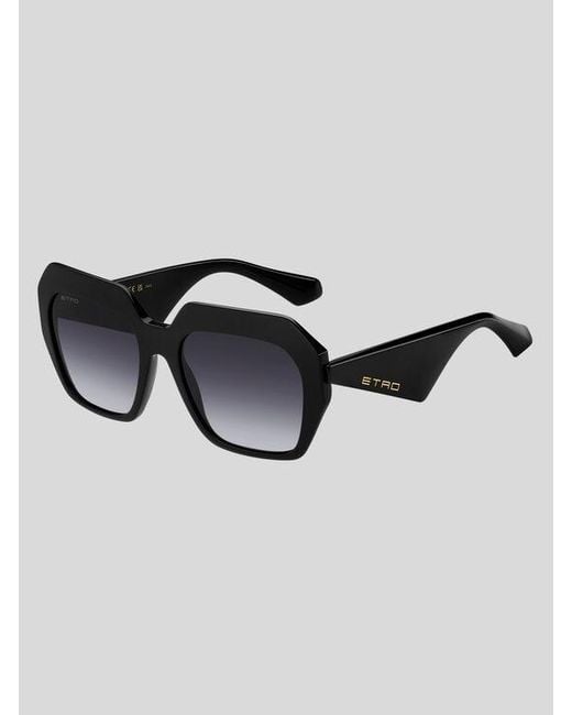 Etro Black Tailoring Sunglasses