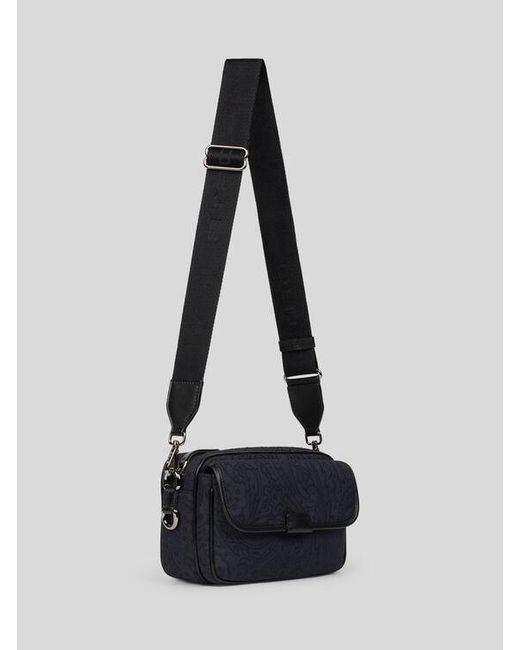 Etro White Small Nylon Jacquard Camera Case for men