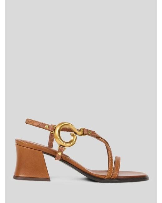 Etro Brown Sandals With Paisley Detail