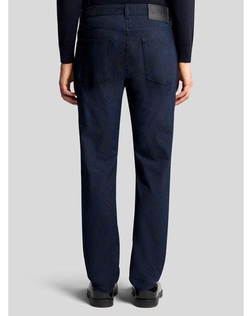 Etro Blue Jacquard Jeans for men