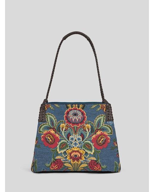 Borsa Shopping Libra Piccola di Etro in White