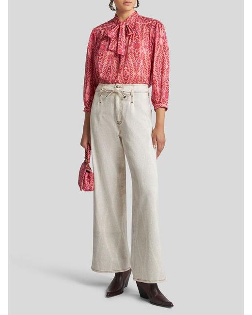 Jeans > wide jeans Etro en coloris Blue