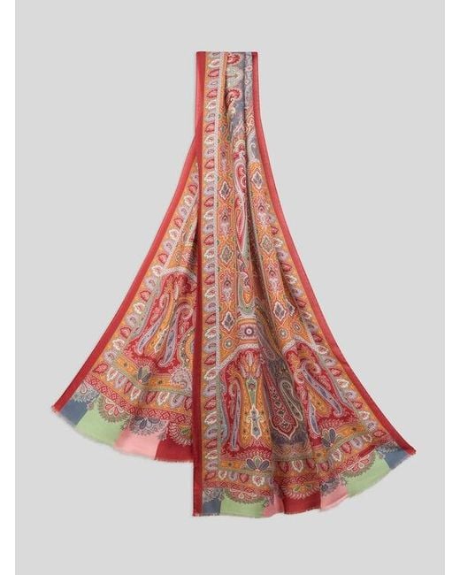 Sciarpa di Etro in Red da Uomo