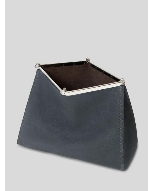 Etro Blue Large Nubuck Leather Vela Bag for men