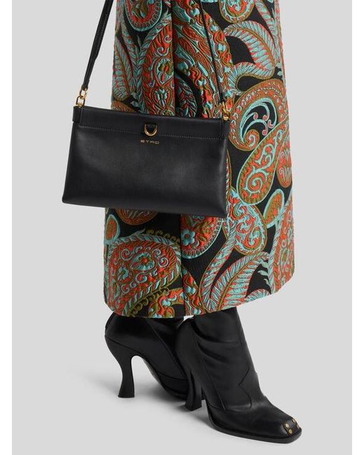 Etro Black Mini Leather Clutch Talk