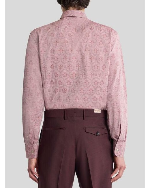 Camicia di Etro in Pink da Uomo