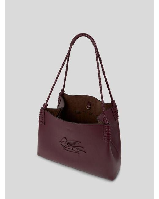 Borsa Shopping Libra Piccola, Donna di Etro in Purple