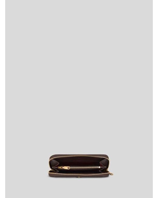 Etro Brown Arnica Zip-Around Wallet