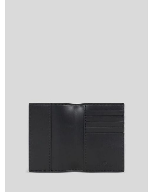 Etro Gray Arnica Passport Case for men