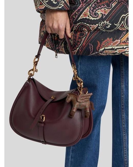 Etro Brown Arnica Pegaso Charm
