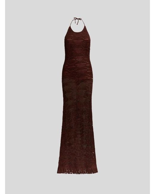 Etro Brown Long Dress
