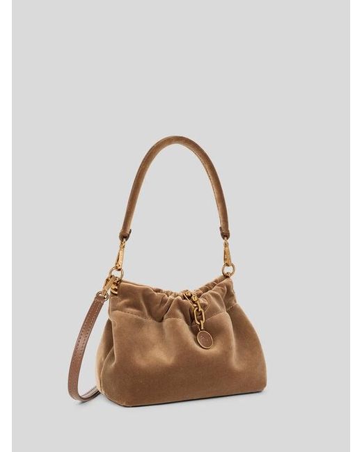 Etro Brown Small Vela Blossom Bag