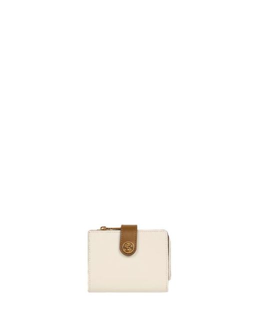 Etro Natural Small Leather Wallet