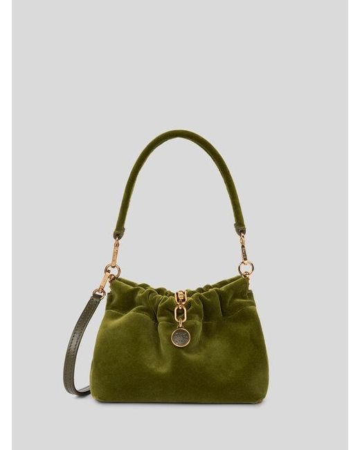Etro Green Small Vela Blossom Bag