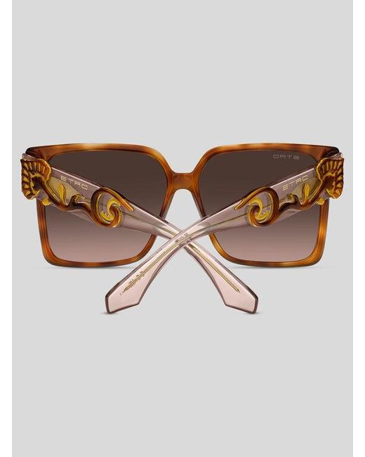 Etro Brown Blossom Sunglasses