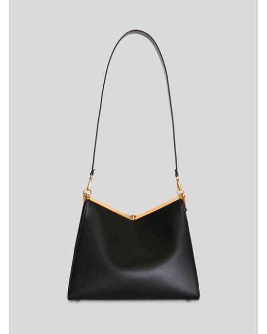 Etro Black Large Leather Vela Bag
